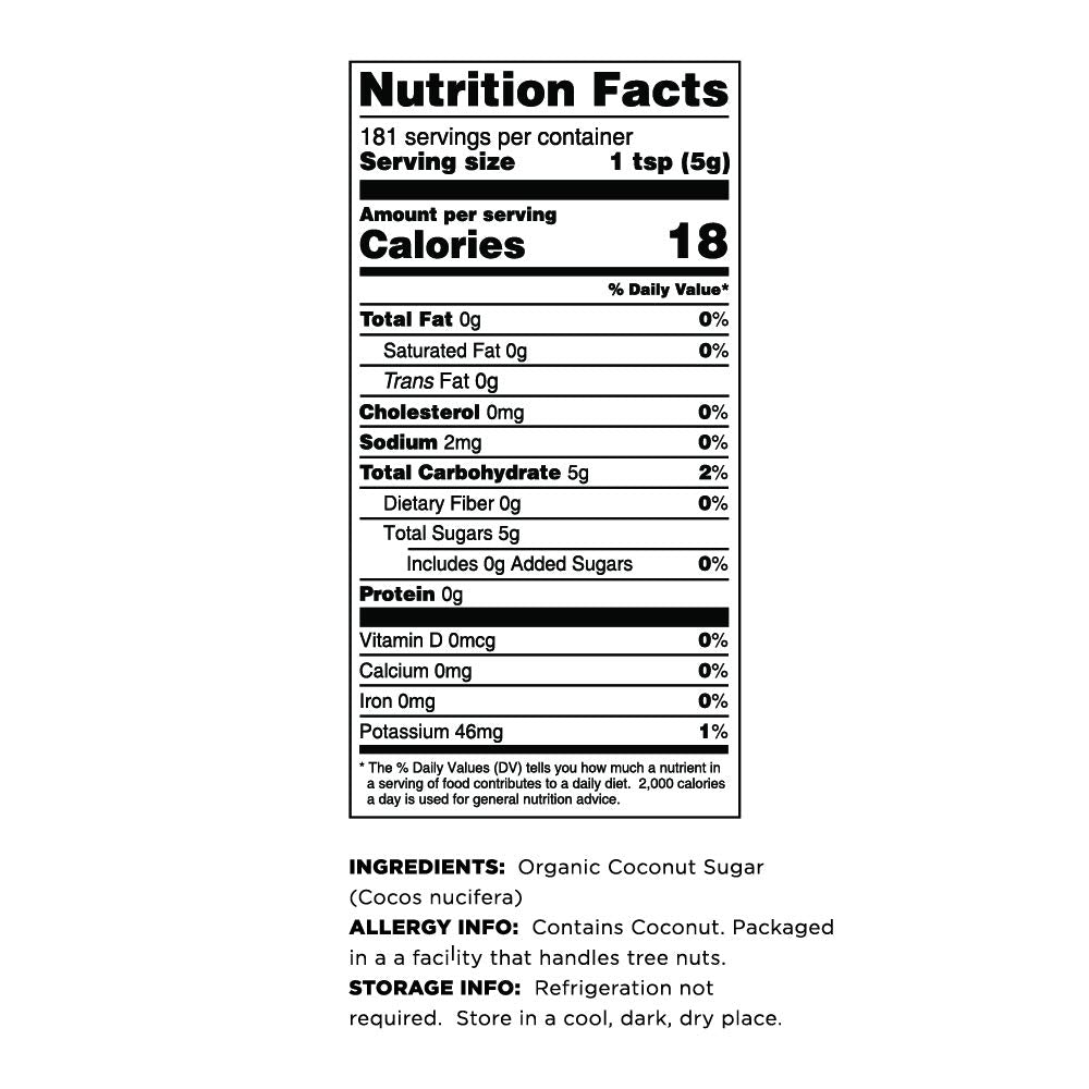 Terrasoul coconut sugar used in baking to enhance flavor