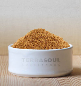 Terrasoul coconut sugar dissolving in coffee for a smoother sweetness