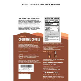 Terrasoul Cognitive Mushroom Coffee serving scoop with powder for easy daily servings