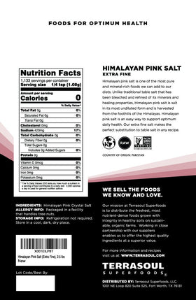 Terrasoul Himalayan Pink Salt crystal close-up reveals the pink hue and mineral richness.