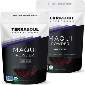 Terrasoul Maqui Berry Powder bottle ready for antioxidant-rich smoothies.