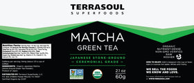First-flush Terrasoul harvest matcha with smooth aroma and bright hue