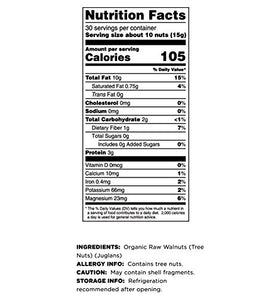 Terrasoul Organic Raw Walnuts 3 lb pack for convenient bulk purchase.