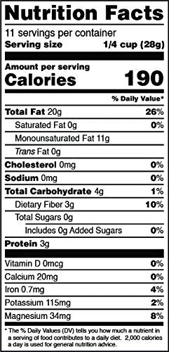 Terrasoul Pecans kosher and non-GMO label for versatile, snack-ready nuts