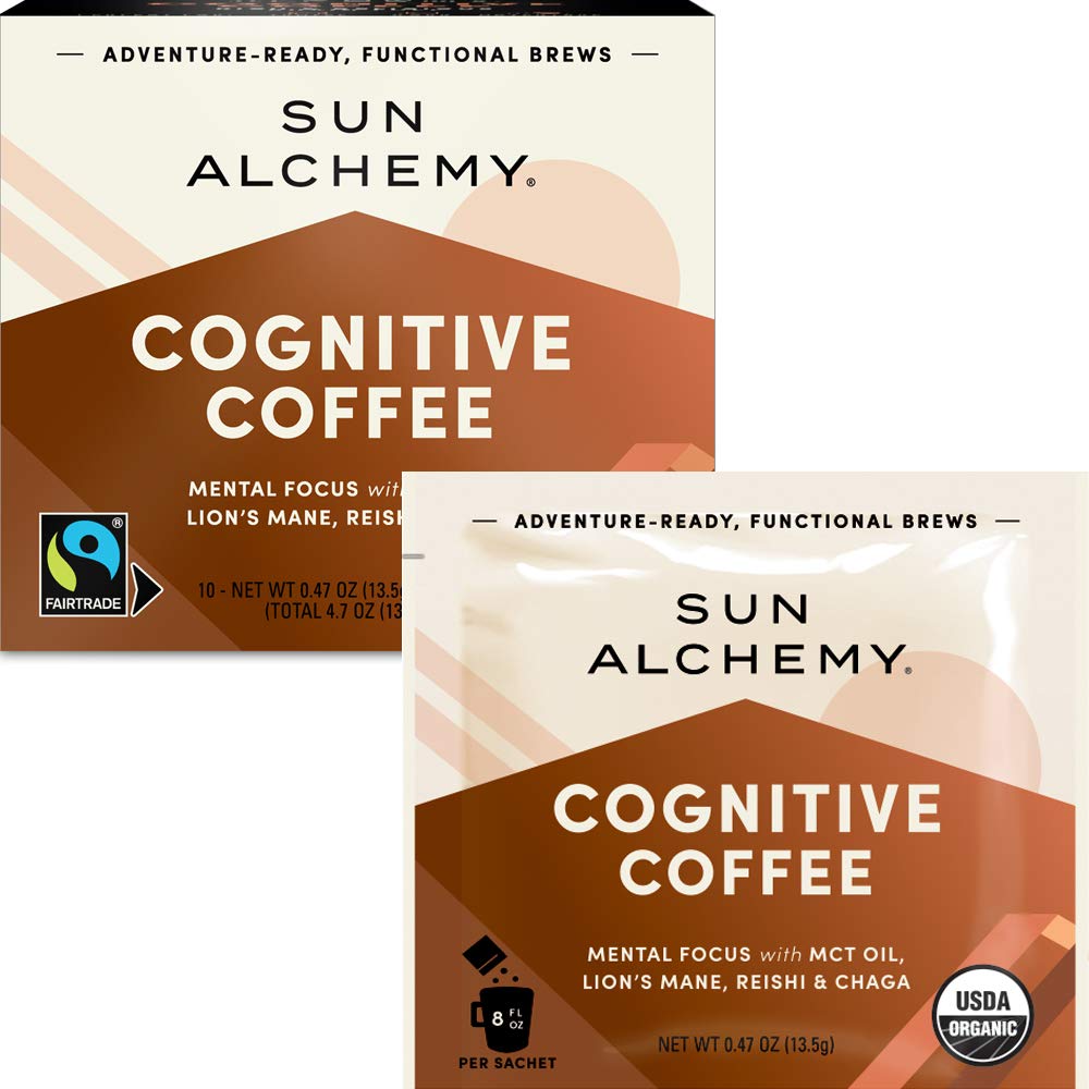Terrasoul Sun Alchemy sachets close-up showing convenient caffeine boost