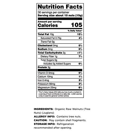 Terrasoul Chandler walnuts bag label shot, perfect for wholesome snacking between meals