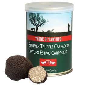 Terre di Tartufo Summer Truffle Carpaccio in oil ready to elevate pasta and risotto.