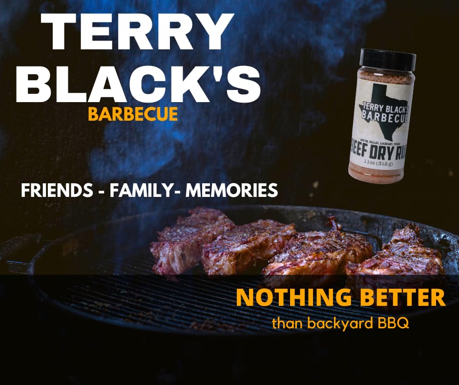 Terry Black's Barbecue Beef Dry Rub brisket perfection creates a mouthwatering crust on beef.