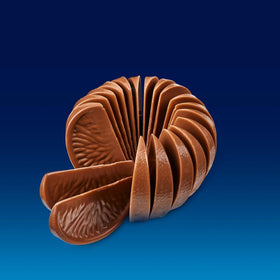Terry's Milk Chocolate Oranges segmented center, easy to break and share.