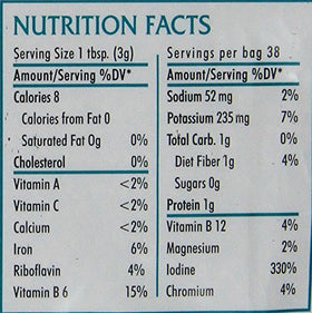 TESTEL dulse flakes pantry display showing two 4-ounce bags