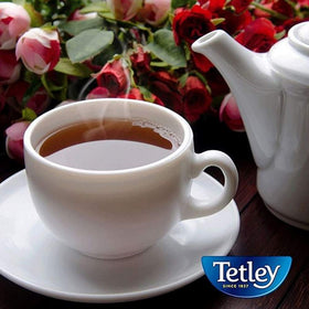 Tetley Brew setup for hot or iced tea.
