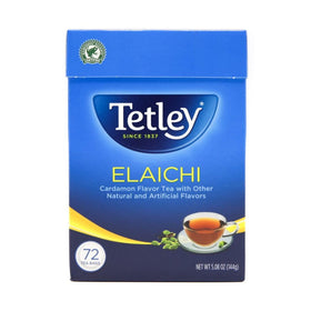 Tetley Elaichi tea cup with cardamom aroma, ideal for afternoon tea.