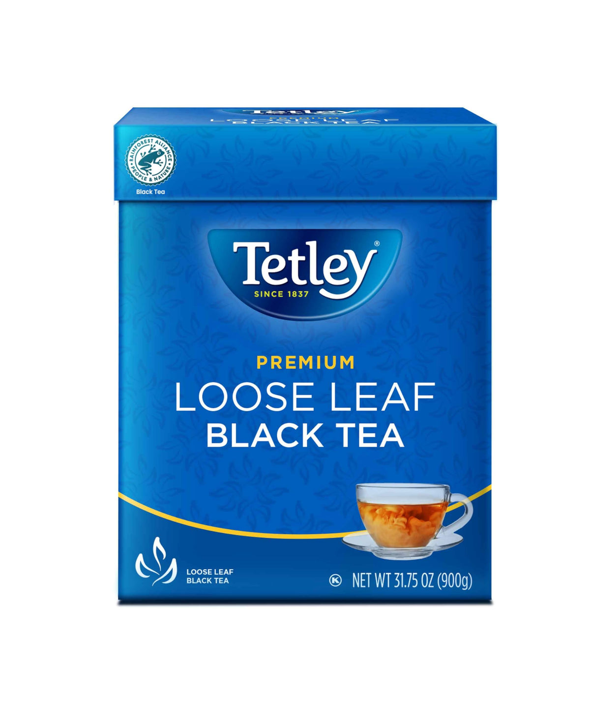 Tetley loose leaf tea cup brew highlights aroma for a satisfying morning ritual.