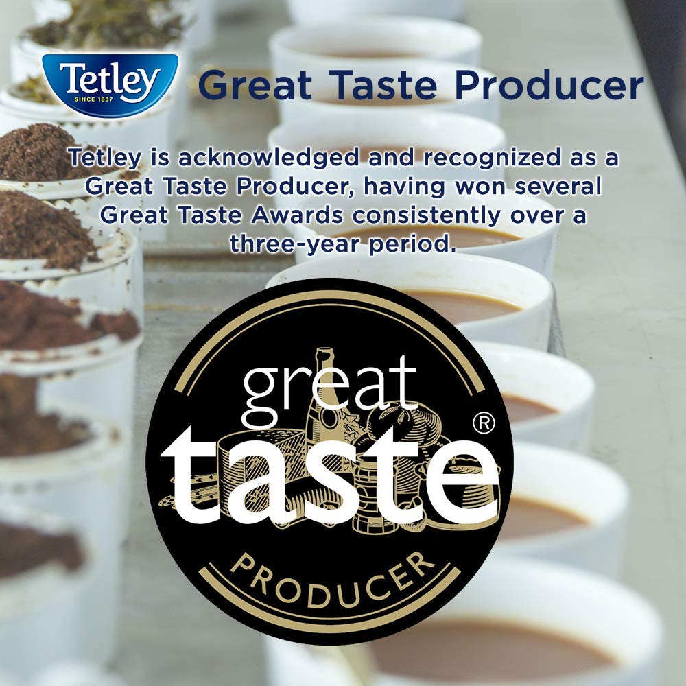 Tetley Original cup brew conveys smooth, balanced black tea for any time