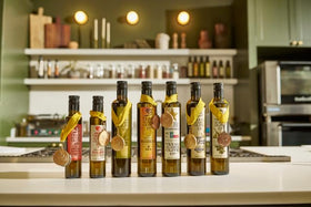 Sola Stella bottle pour demonstrates smooth, buttery finish for sautéing and finishing.