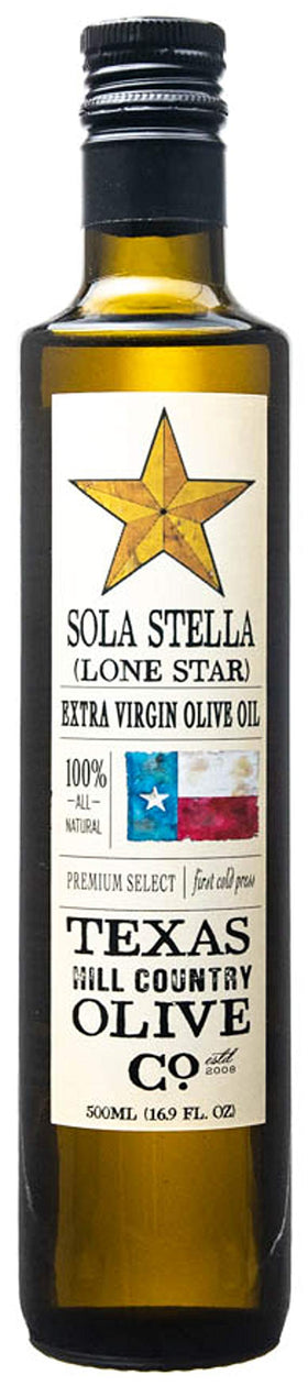 Sola Stella pantry setup with EVOO highlights practical everyday use.