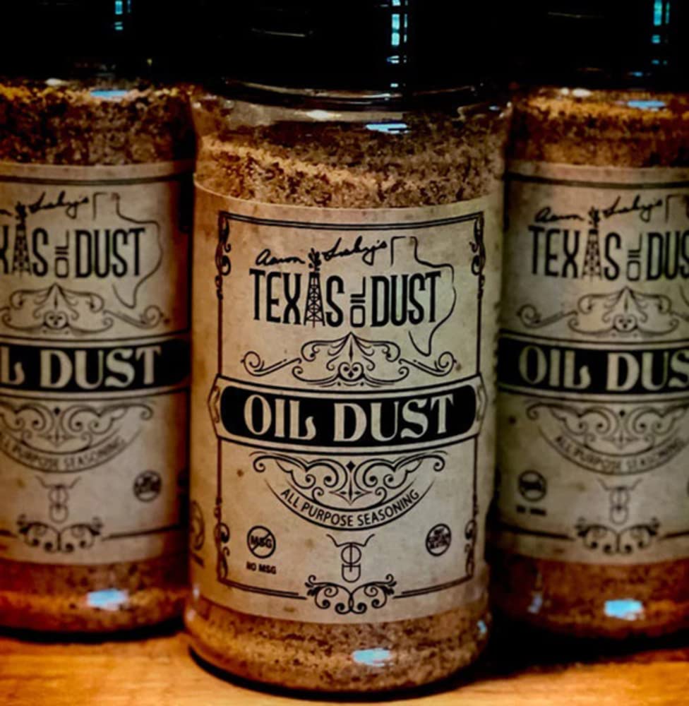 Texas Oil Dust all-purpose 357g label close-up for quick reference during DIY projects