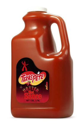 Texas Pete Hotter Hot Sauce 1 gallon bottle for bold everyday cooking