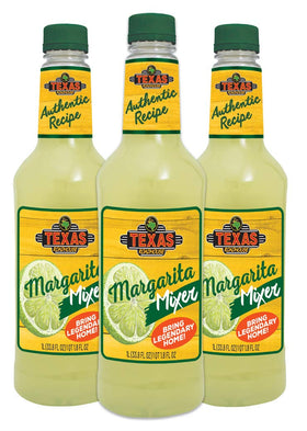 Texas Roadhouse margarita mix bottle ready to pour for easy entertaining.
