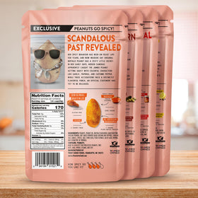 Henrietta Said wing-flavored peanuts Ancho Kimchi pack—bold, earthy warmth with a tang.