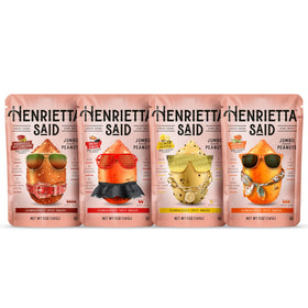 Henrietta Said wing-flavored peanuts Lemon Pepper pack—savory crunch for flavorful snacking.