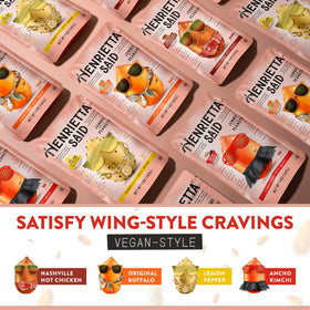Henrietta Said wing-flavored peanuts Original Buffalo close-up—seasoning detail on roasted nuts.
