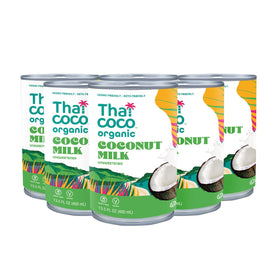 Thai Coco full-fat coconut milk can pour for creamy dairy-free recipes