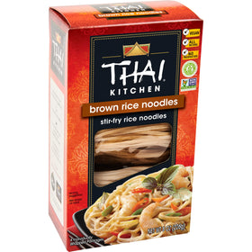 Thai Kitchen pack shot showing noodles in the 8 oz bag for easy prep.