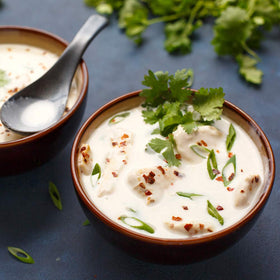 Thai Kitchen Coconut Cream label shows gluten-free, vegan attributes.