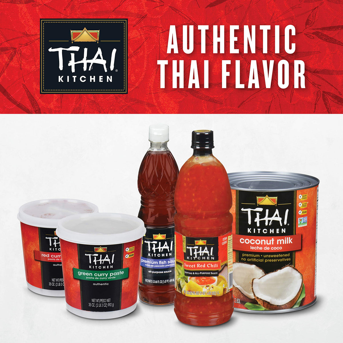 Thai Kitchen Premium Fish Sauce used in marinades for depth and balance.