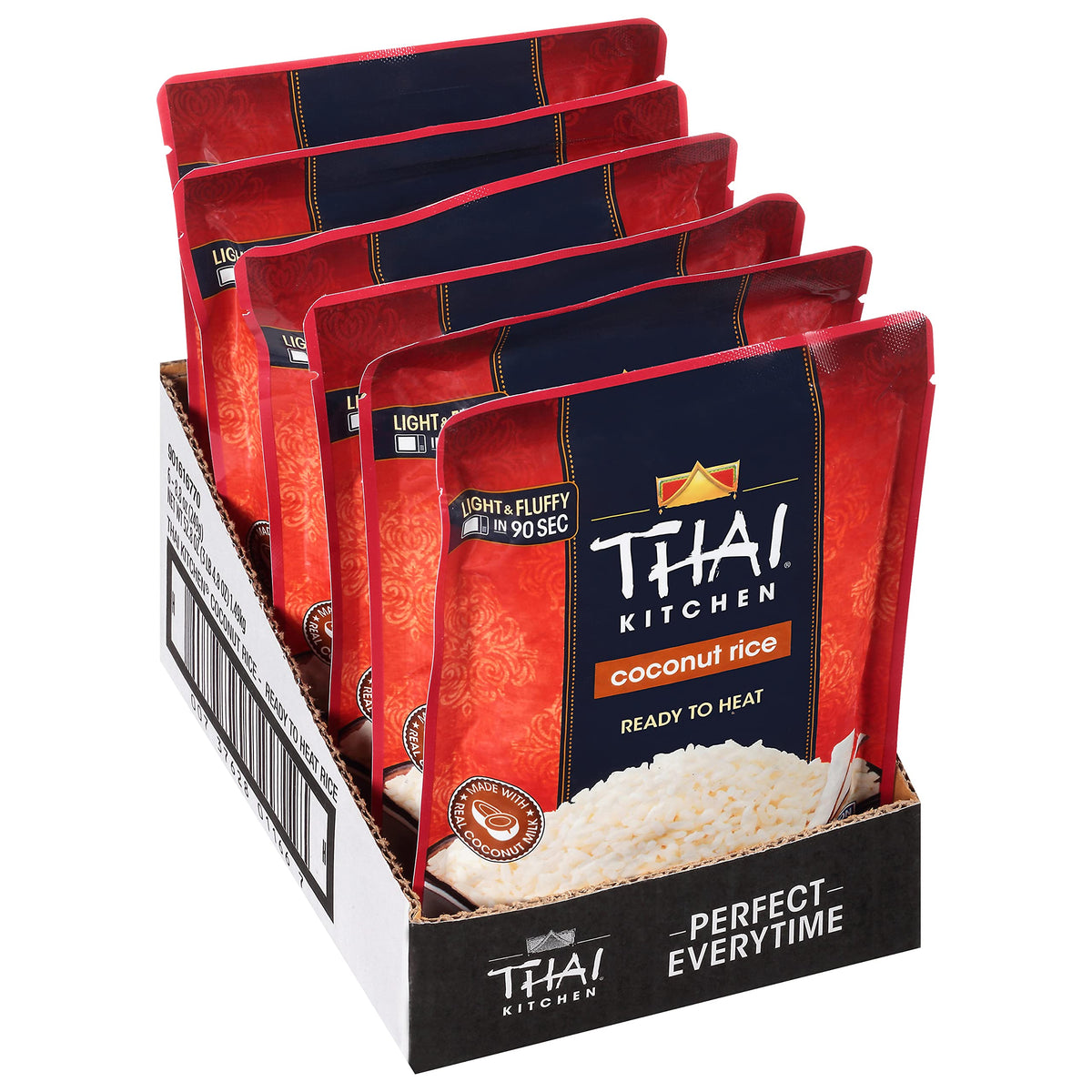 Thai Kitchen Coconut Rice with fluffy texture and coconut aroma, ideal as a ready side dish.