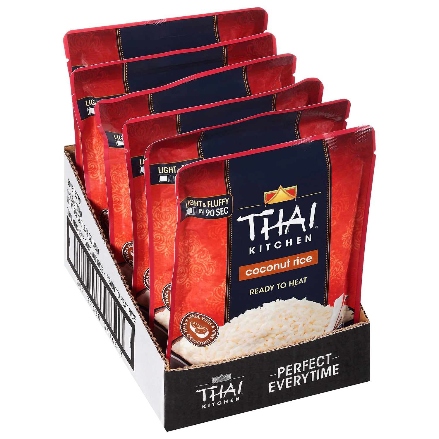 Thai Kitchen Coconut Rice with fluffy texture and coconut aroma, ideal as a ready side dish.