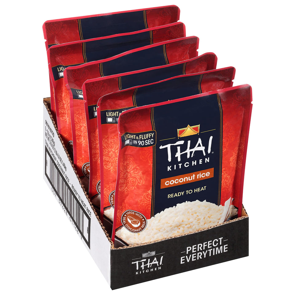 Thai Kitchen Coconut Rice with fluffy texture and coconut aroma, ideal as a ready side dish.
