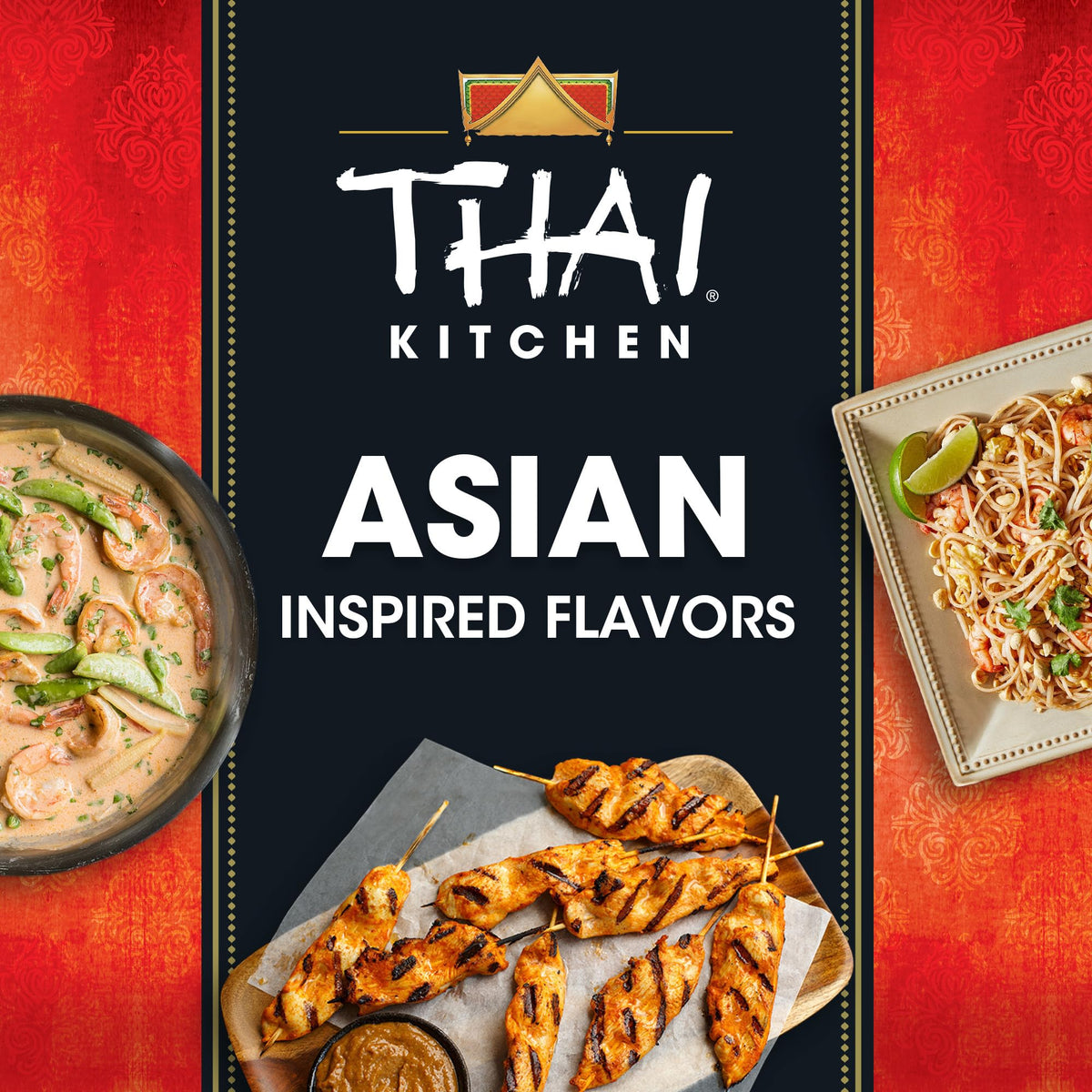 Thai Kitchen Thin Rice Noodles in warm soup bowl, gluten-free comfort.