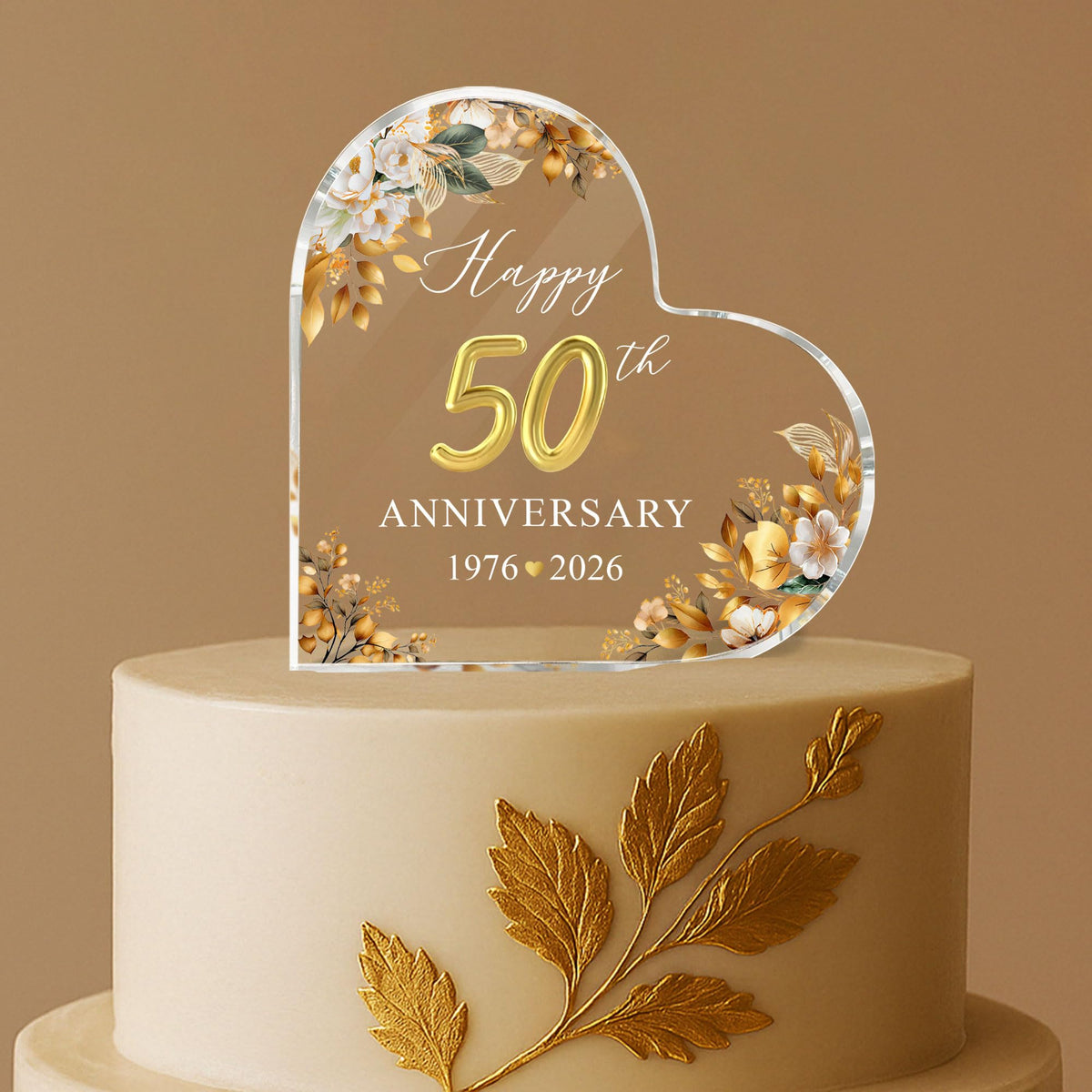 ThanhCrafCo multi-purpose topper shown as cake décor and tabletop keepsake.