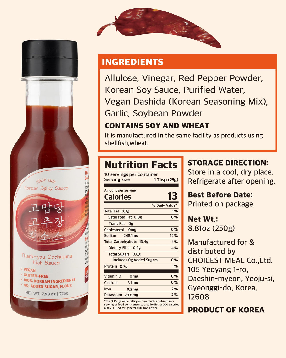 Thank-you Kick Sauce finishing pizza for bright drizzle.