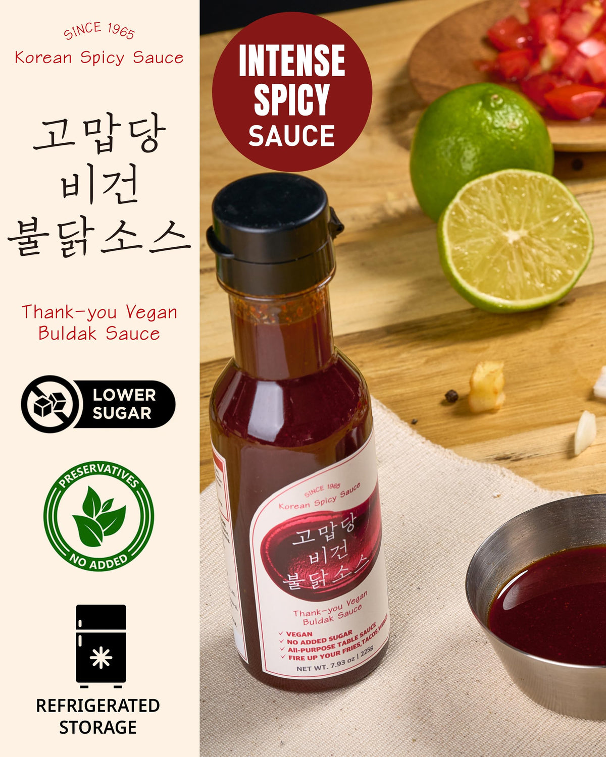 Thank-you Vegan Buldak Sauce on ramen for bold Korean fire flavor.