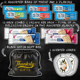 THANKSLY GIFTS granola bars bulk variety individually wrapped — keep freshness on the go.
