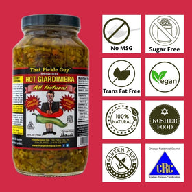 That Pickle Guy minced giardiniera adds flavor crunch with eggs