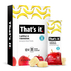 That's it Apple Banana Bar pack 12 – convenient fruit snack for busy days.