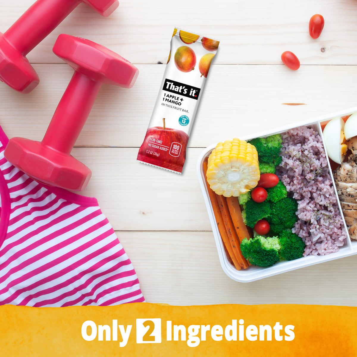 That's it Apple Mango Bar ready-to-eat snack in a lunchbox for busy days