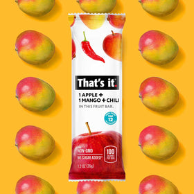 That's it Apple Mango Chili fruit bar ingredients highlight real fruit and clean label.