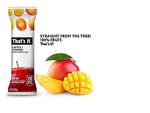 That's it Apple and Mango fruit bar pack image highlighting kosher pack of 12