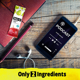 That's it Apple + Pear bar ingredients highlight two real fruit servings.