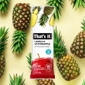 That's it Apple Pineapple bar in a lunchbox, suitable for kids and adults.