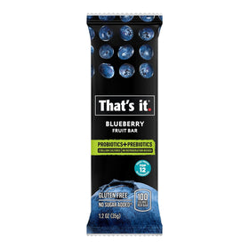 That's it Blueberry Probiotic Fruit Bar close-up highlighting real fruit texture.
