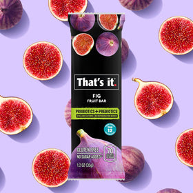 That's it Fig Probiotic Bar on-the-go packaging for busy days.