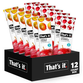 That's It Fruit Bars 12-variety pack front view for on-the-go snacking.