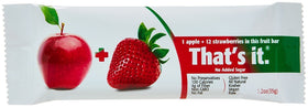 That's It fruit bars apple and strawberry bar, ready to enjoy as a portable snack.