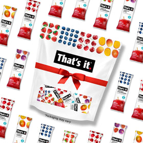 That's It strawberry bars single flavor pack, convenient on-the-go gluten-free snack.